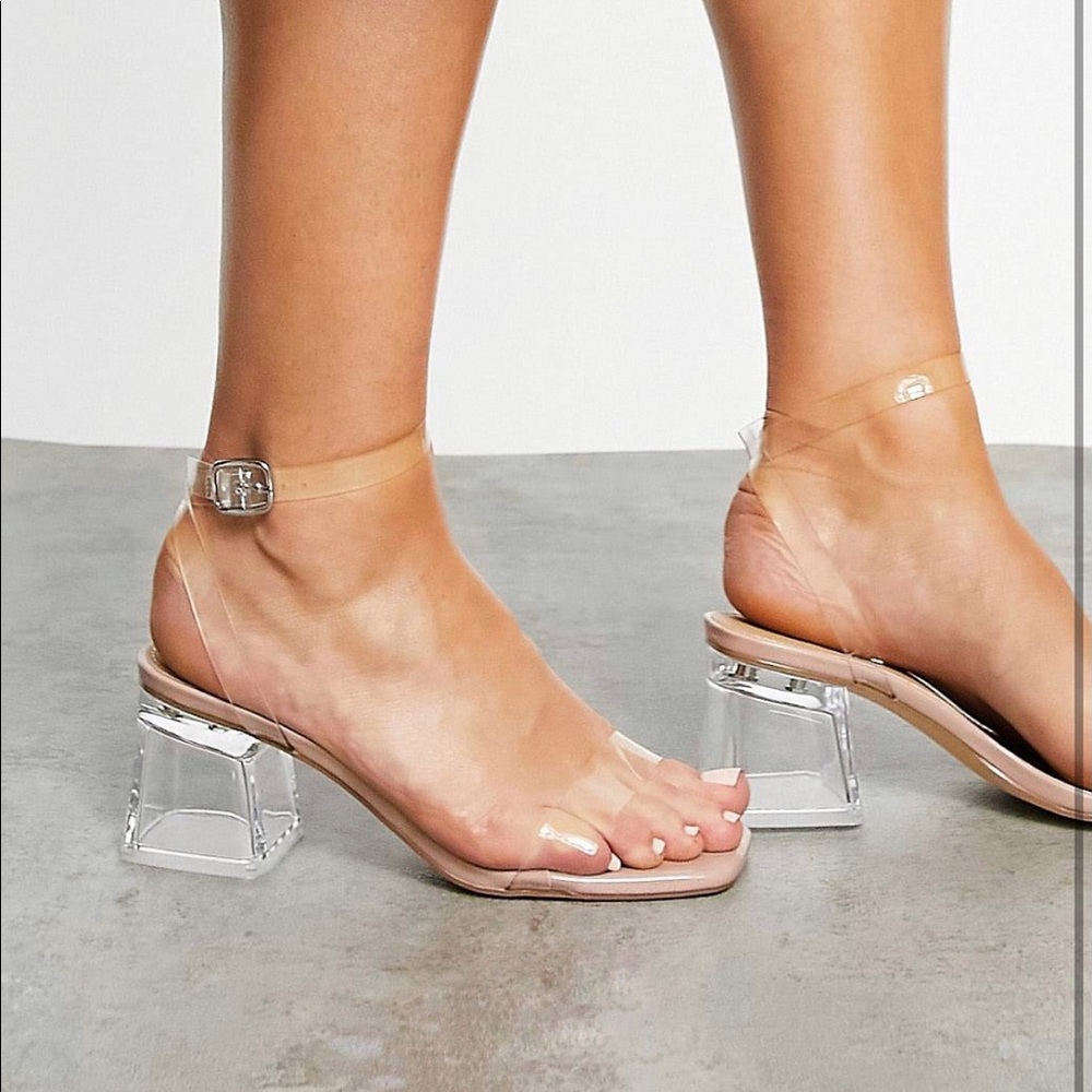 Clear heeled Sandals